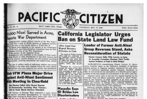 The Pacific Citizen, Vol. 24 No. 19 (May 17, 1947) (ddr-pc-19-20)