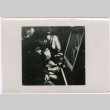 Two children with a chalkboard (ddr-densho-426-1020)
