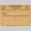Western Union Telegram to Yuri Domoto from Takako Negi (ddr-densho-356-1070)