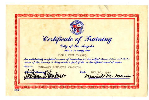 Certificate of training (ddr-csujad-42-6)