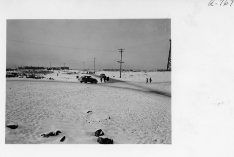 View of Minidoka in snow (ddr-fom-1-871)