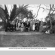 Group posing for photo in garden (ddr-ajah-3-24)