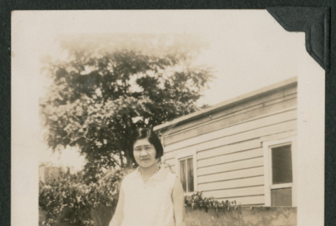 woman in garden (ddr-densho-378-667)