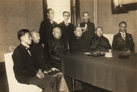 Mineo Osumi meeting with Mongolian delegates (ddr-njpa-4-1781)