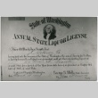 A Washington state liquor license (ddr-densho-353-145)