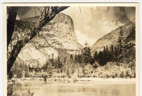 View of mountains and a body of water (ddr-densho-542-835)