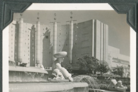 A fountain at the Golden Gate International Exposition (ddr-densho-300-156)
