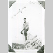 William Kochiyama on rock (ddr-densho-1007-841)