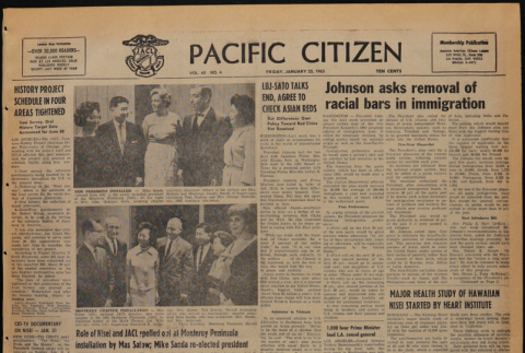 Pacific Citizen, Vol. 60, No. 4 (January 22, 1965) (ddr-pc-37-4)