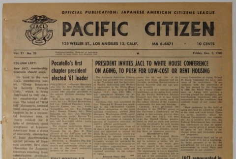 Pacific Citizen, Vol. 51, No.23 (December 2, 1960) (ddr-pc-32-49)