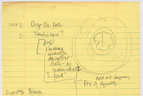 Color of Honor sequence notes (ddr-densho-1007-1060)