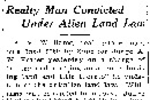 Realty Man Convicted Under Alien Land Law (June 3, 1923) (ddr-densho-56-379)
