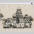 A group posing in front of a temple (ddr-densho-278-28)