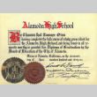 Diploma from Alameda High School for Tomoye Otsu (ddr-ajah-6-936)