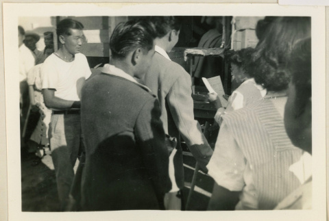Crowd for departure (ddr-densho-37-881)