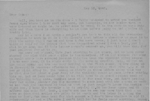 Letter from Lea Perry to Kazuo Ito, May 10, 1943 (ddr-csujad-56-48)