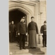 Li Shouxin standing in a doorway (ddr-njpa-1-989)