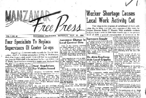 Manzanar Free Press Vol. 5 No. 43 (May 27, 1944) (ddr-densho-125-240)