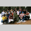 Group photograph at the 1985 Lake Sequoia Retreat winter retreat (ddr-densho-336-1759)