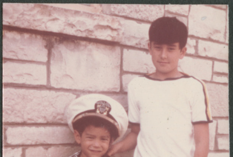 Two boys, one in sailor suit (ddr-densho-523-494)