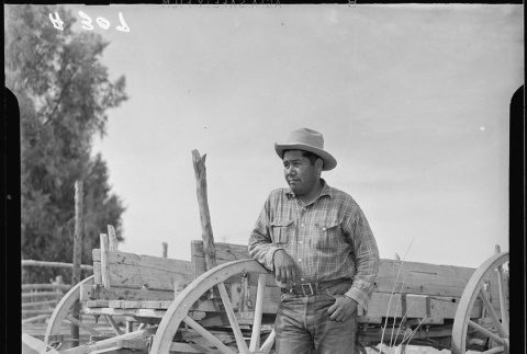 Native American at camp site (ddr-densho-37-435)