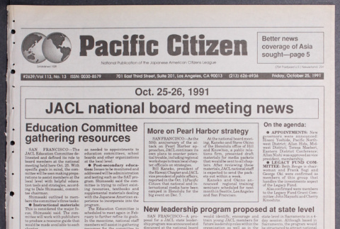 Pacific Citizen, Vol. 113, No. 13 [October 25, 1991] (ddr-pc-63-38)