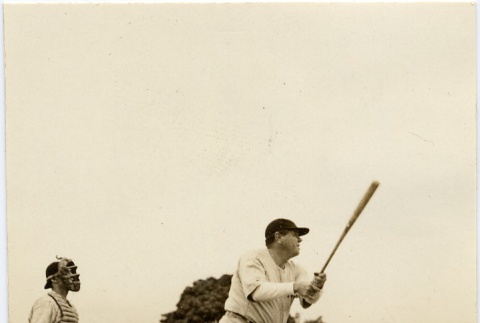 Babe Ruth at bat (ddr-njpa-1-1381)