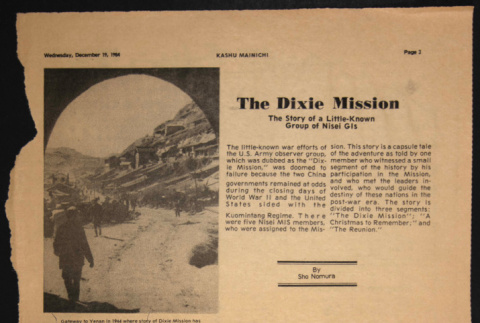 The Dixie Mission article (ddr-densho-1007-1387)
