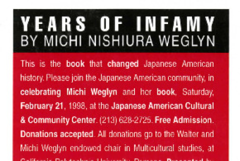 Years of Infamy by Michi Nishiura Weglyn (ddr-csujad-24-173)