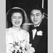 Wedding of Sam Sakamoto and Hanaye (Fujiwara) Sakamoto (ddr-one-1-35)