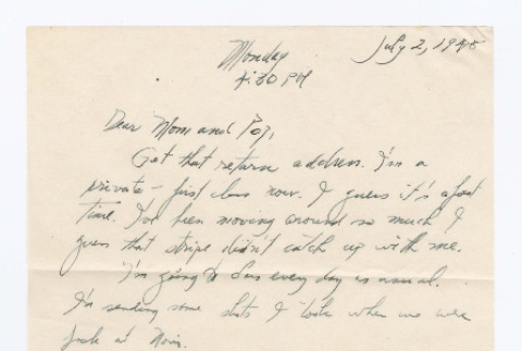 Letter from Tadashi Ishida to Mr. & Mrs. Y Ishida (ddr-densho-535-212)