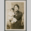 Woman and baby pose on boardwalk (ddr-densho-359-625)