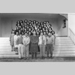 Class photo on the steps of an auditorium (ddr-fom-1-480)