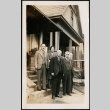 The Bitows and three men stand on porch steps (ddr-densho-395-51)