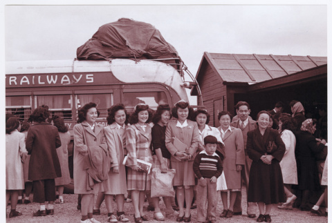 Group in Front of Bus (ddr-ohs-1-111)
