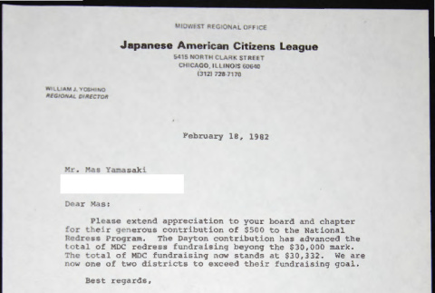 Letter to Mas Yamasaki from William Yoshino (ddr-chijacl-1-797)