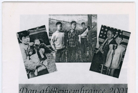 Program for Day of Remembrance 2001 
