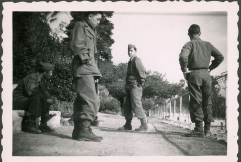 Soldiers waiting (ddr-densho-368-534)