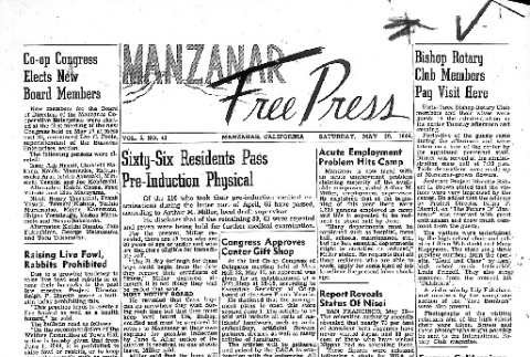 Manzanar Free Press Vol. 5 No. 41 (May 20, 1944) (ddr-densho-125-238)