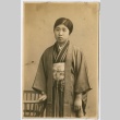 Portrait of Japanese woman in kimono (ddr-densho-325-194)