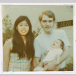 Susan Isoshima and Michael Gave with newborn daughter Vivian (ddr-densho-477-431)