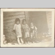 Nisei children by doorway (ddr-densho-259-451)
