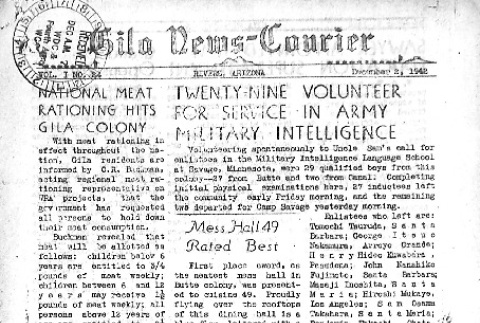 Gila News-Courier Vol. I No. 24 (December 2, 1942) (ddr-densho-141-24)