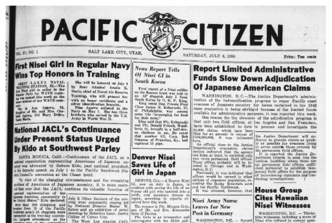 The Pacific Citizen, Vol. 31 No. 1 (July 8, 1950) (ddr-pc-22-27)