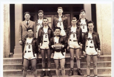 Mosier High School Basketball Team (ddr-densho-259-586)