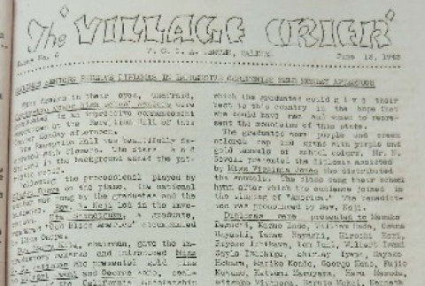 Salinas Village Crier No. 6 (June 13, 1942) (ddr-densho-195-6)