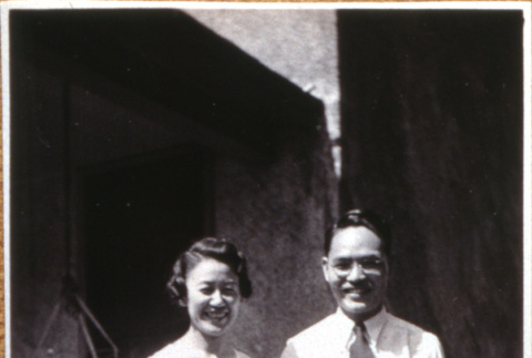 Smiling man and woman (ddr-densho-1007-651)