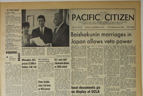 Pacific Citizen, Vol. 63, No. 22 (November 25, 1966) [No. 23 (December 2, 1966)] (ddr-pc-38-48)