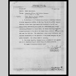 Memo from M. F. Grant, Colonel, A.G.D., Headquarters Fifth Army, to T/Sgt. Frank S. Okusako, August 18, 1944 (ddr-csujad-55-228)
