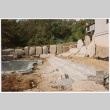 Pool with rock feature under construction (ddr-densho-377-2393)